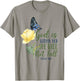Christian Bible Verse Quote Butterfly Rose Flower Psalm 46:5 T-Shirt - T-Shirt | Sand