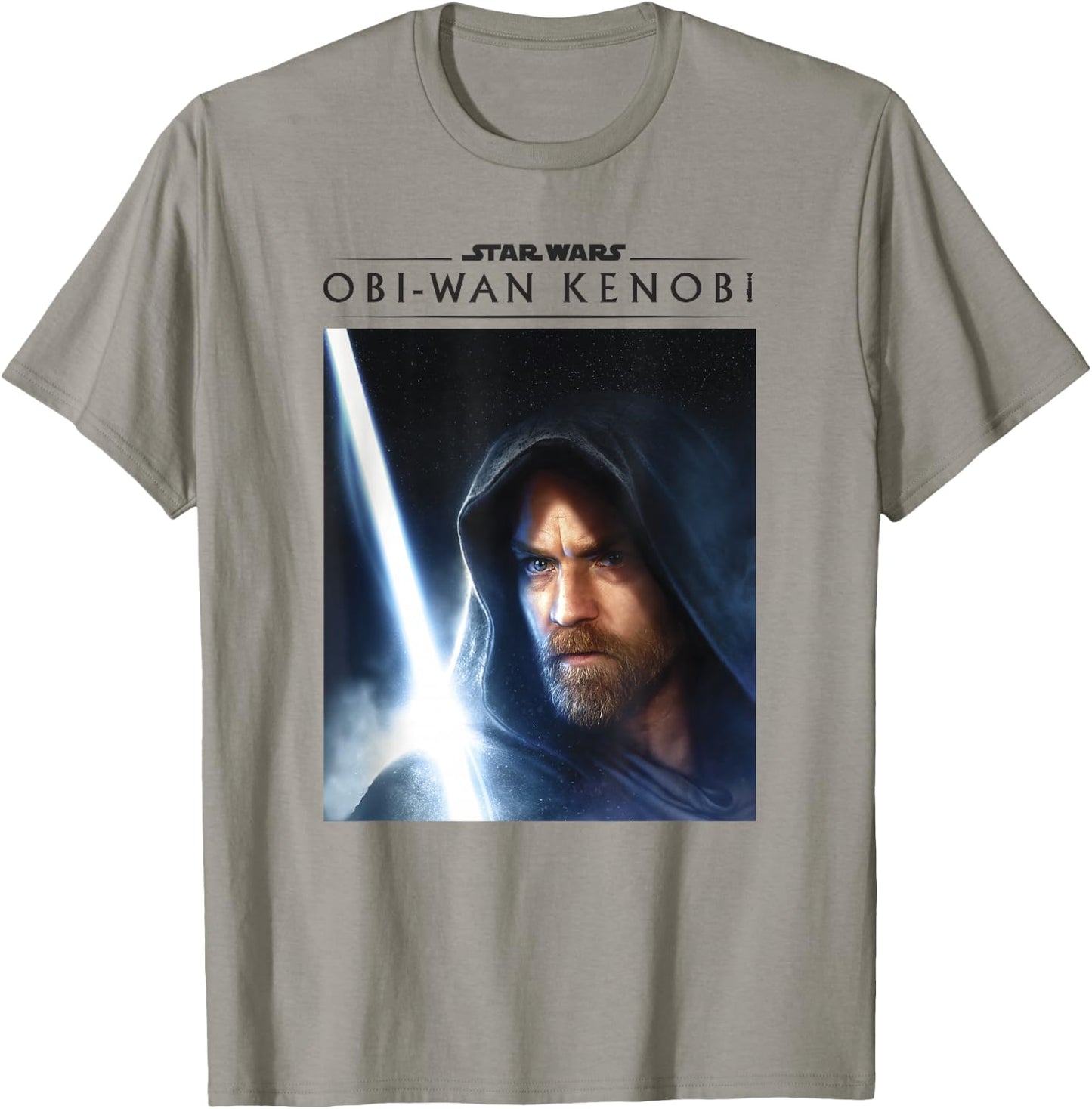 Star Wars: Obi-Wan Kenobi Big Face Lightsaber Poster T-Shirt - T-Shirt | Sand