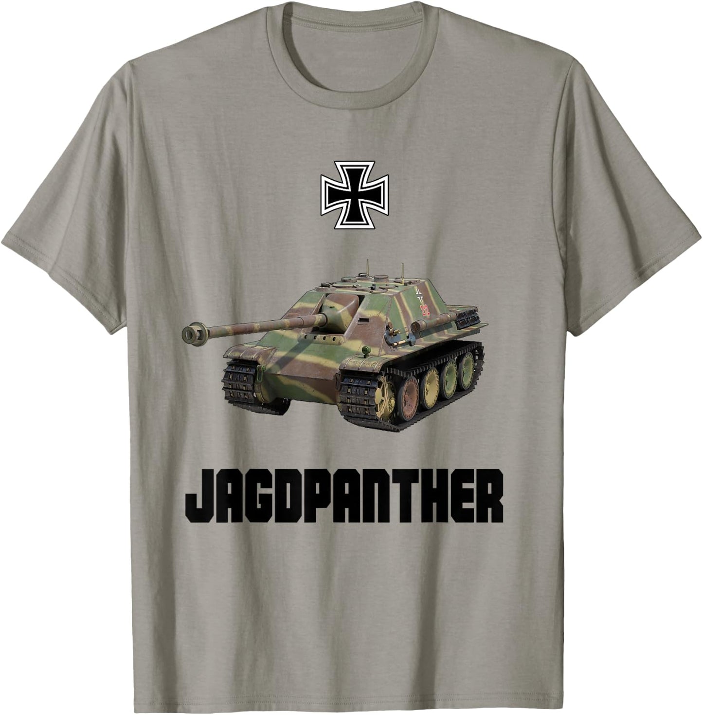 Jagdpanther German Tank Destroyer WW2 Military Vehicle T-Shirt - T-Shirt | Sand