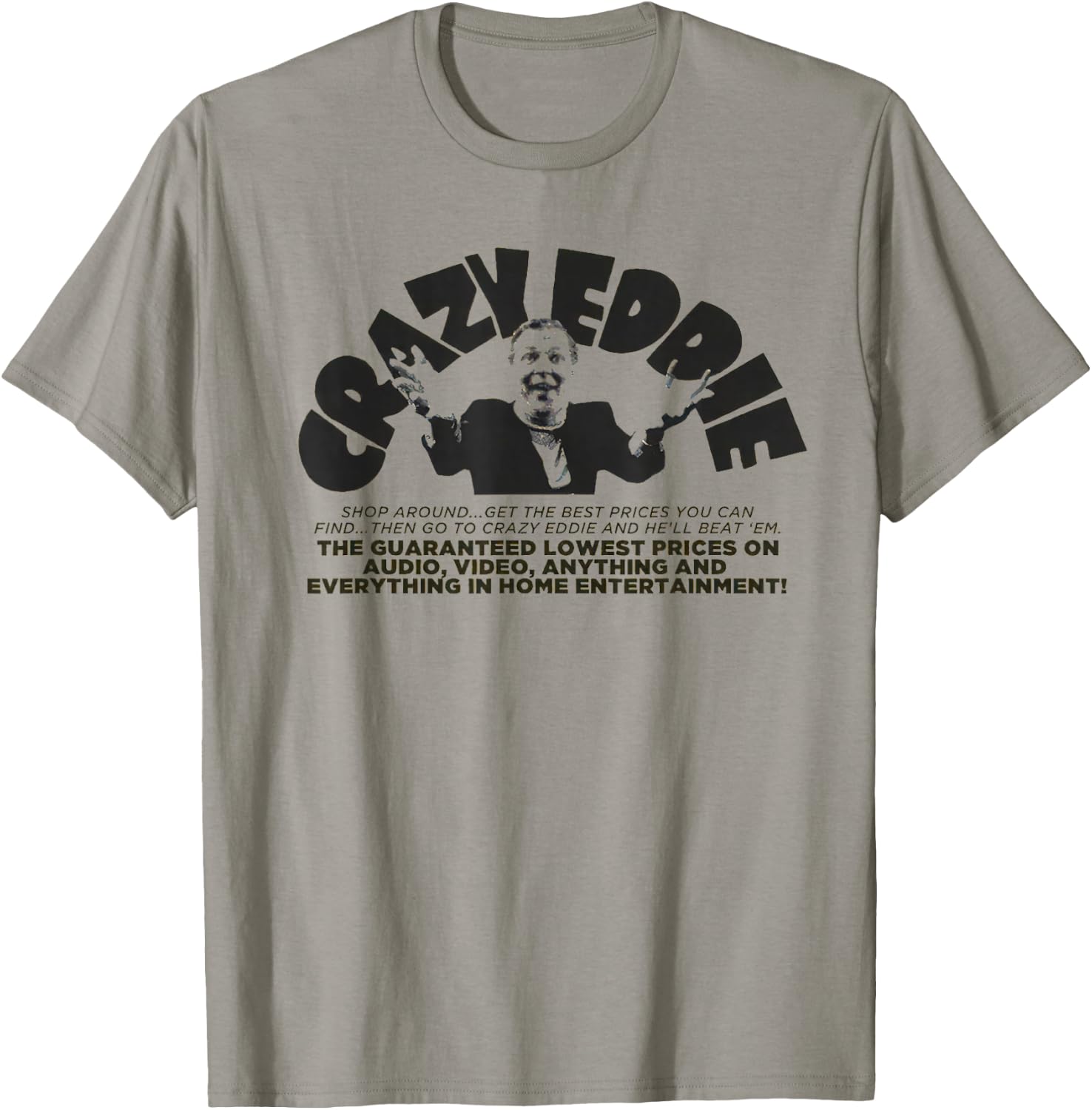 Crazy Eddie Department Store Retro Vintage T-Shirt - T-Shirt | Sand