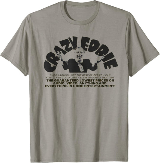 Crazy Eddie Department Store Retro Vintage T-Shirt - T-Shirt | Sand