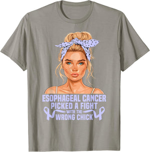 Cancer Awareness Month Women Fighter Esophageal Cancer T-Shirt - T-Shirt | Sand
