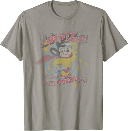 Mighty Mouse at Your Service T-Shirt - T-Shirt | Sand