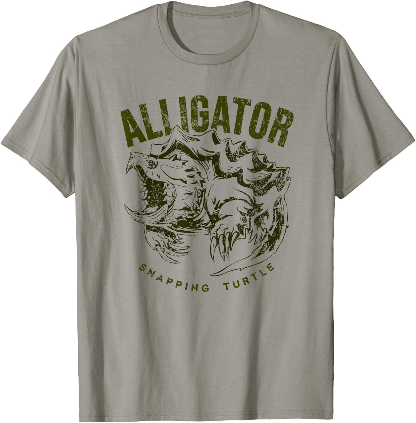 Alligator snapping turtle, vintage design for reptile lovers T-Shirt - T-Shirt | Sand