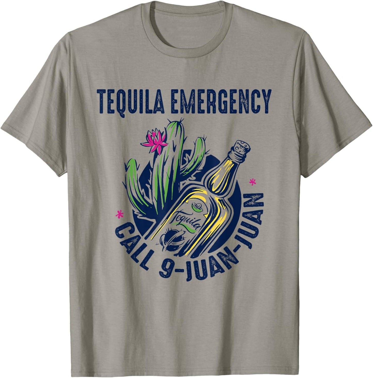 Tequila Emergency Call 9 Juan Juan Men & Women T-Shirt - T-Shirt | Sand