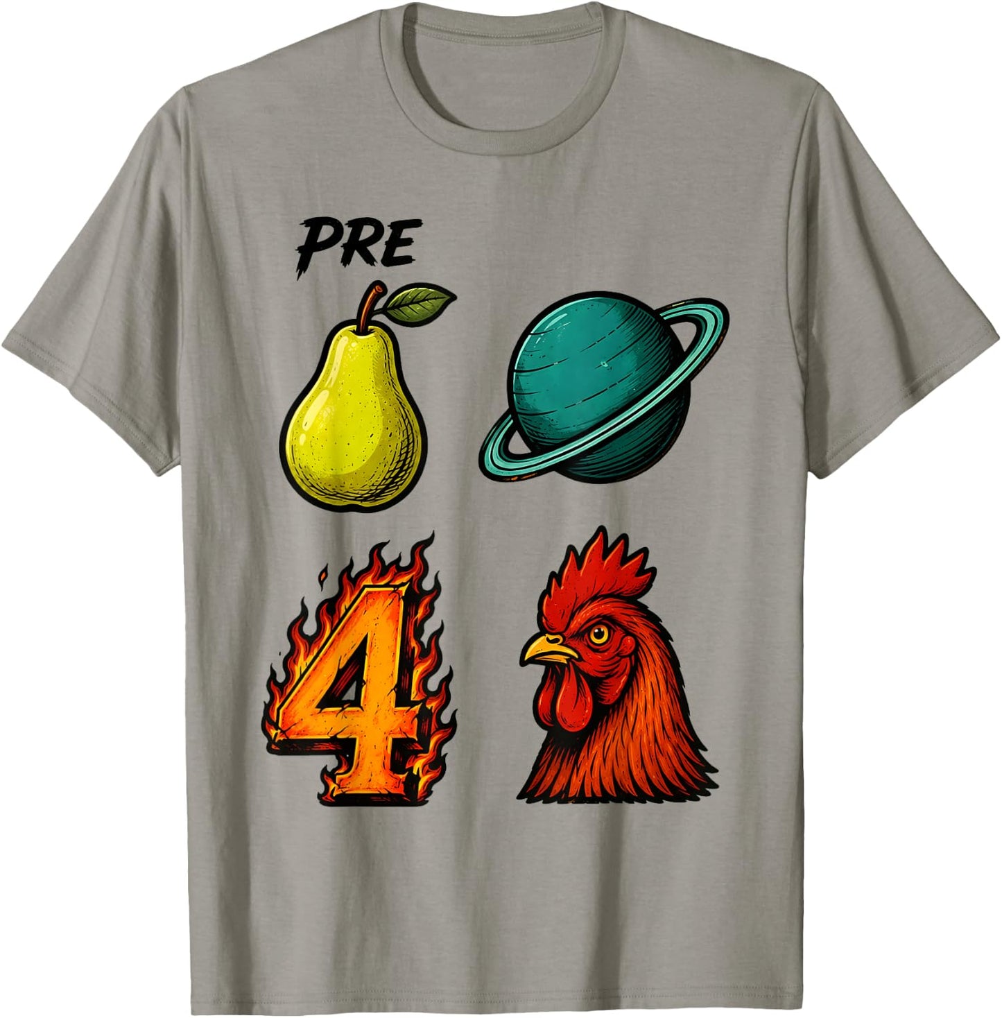 Prepare Uranus for Rooster Clever Adult Humor Design T-Shirt - T-Shirt | Sand