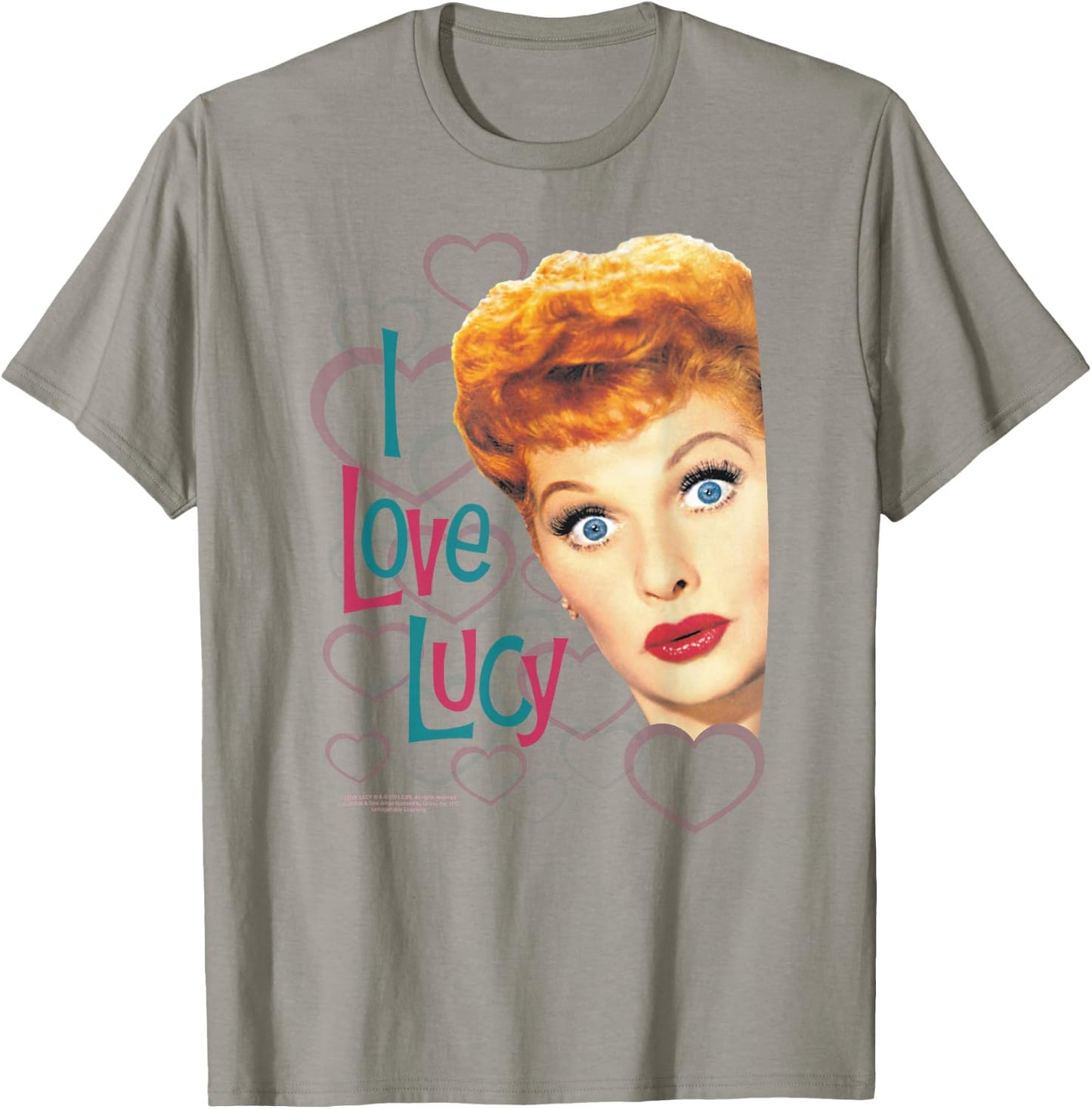 I Love Lucy Hollywood Open Hearts T-Shirt - T-Shirt | Sand