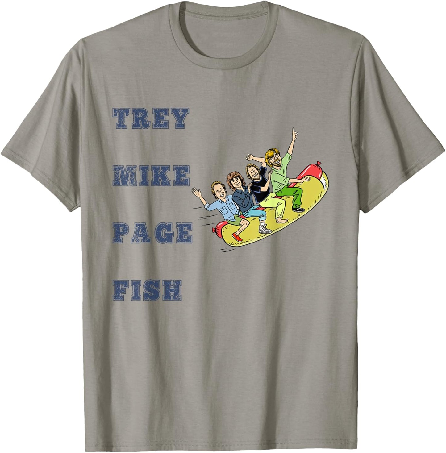 Trey Mike Page Fish Hot Dog T-Shirt - T-Shirt | Sand