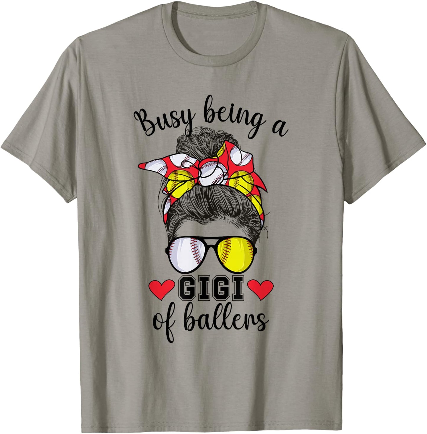 Softball Baseball Gigi Of Ballers Baseball Softball Gigi T-Shirt - T-Shirt | Sand