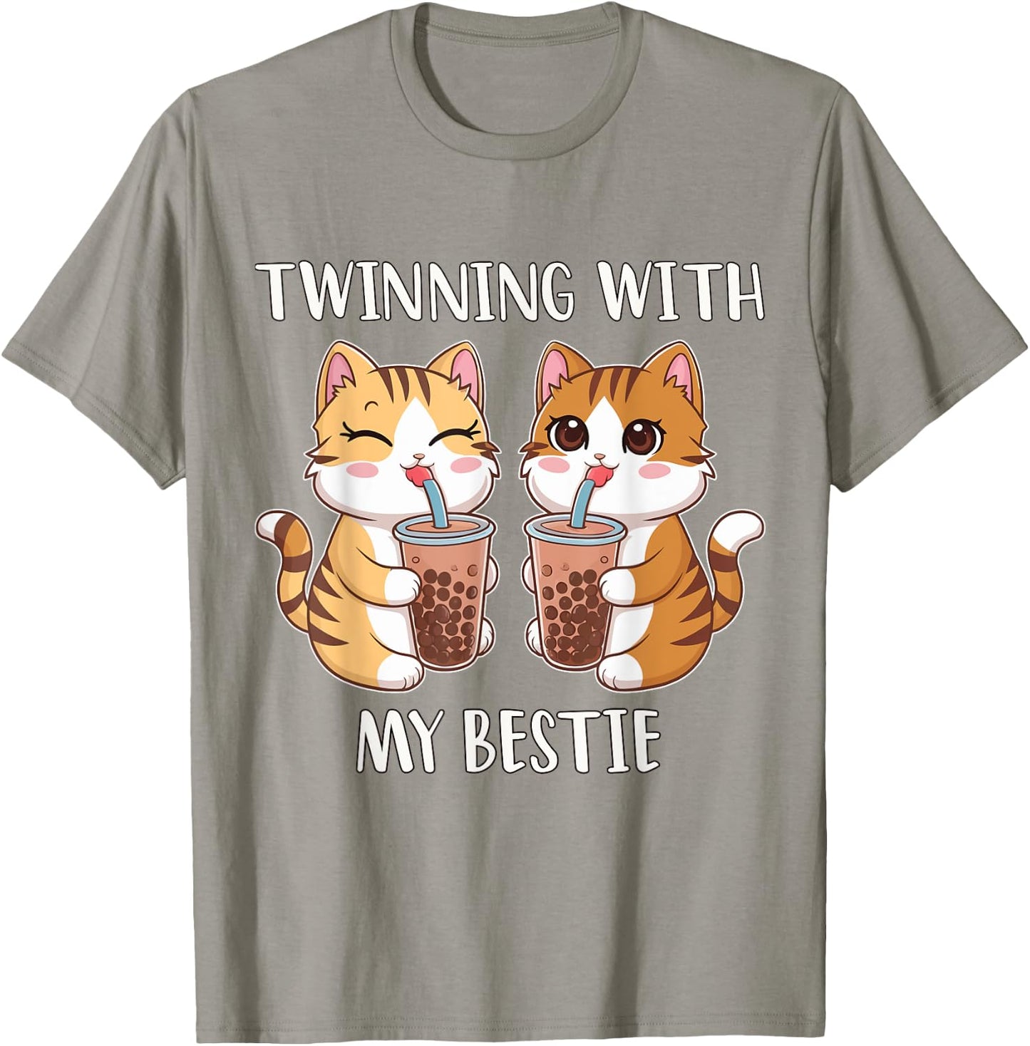 Twinning With My Bestie, Friends Spirit Week Girls Kids Day T-Shirt - T-Shirt | Sand