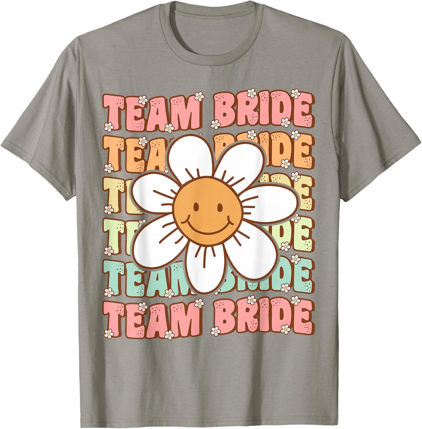 Groovy Team Bride Bridesmaid Bachelorette Party Wedding T-Shirt - T-Shirt | Sand