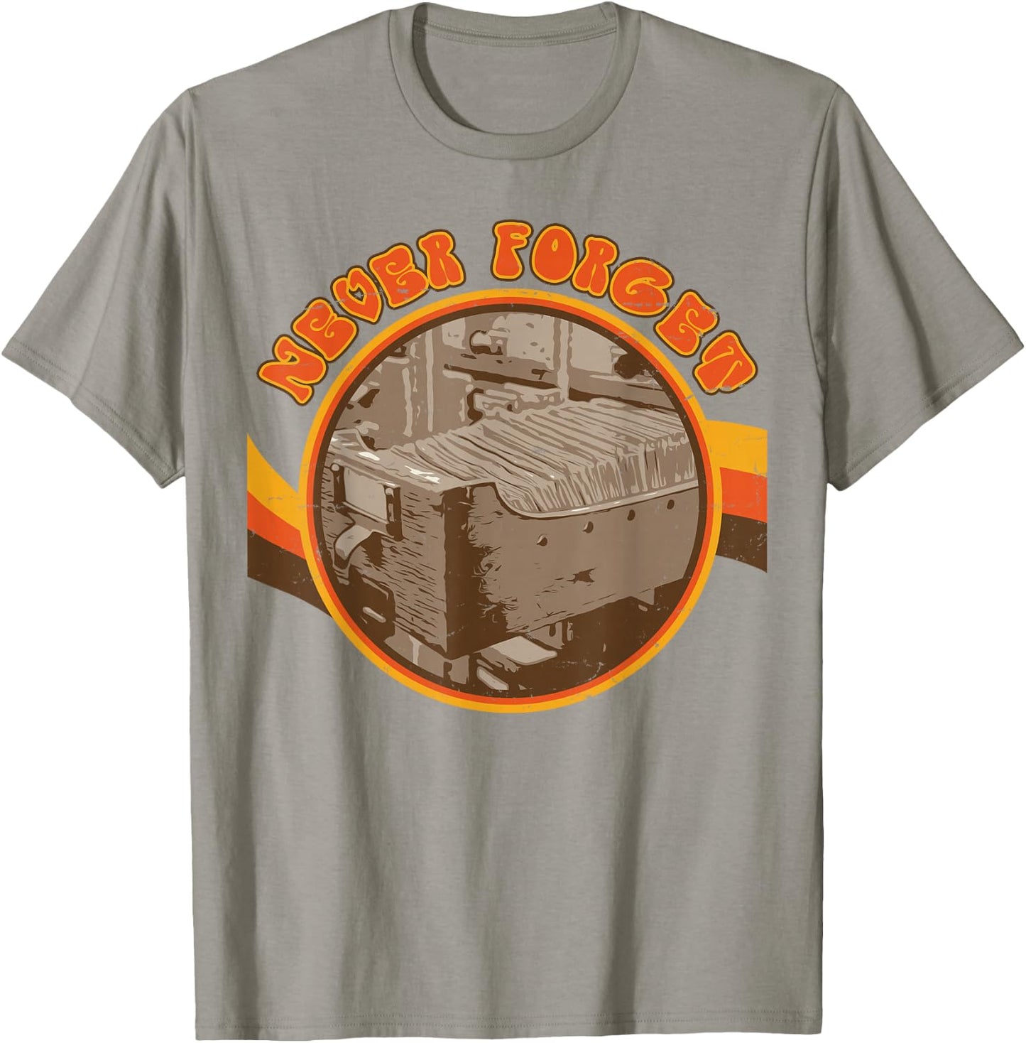 Never Forget The Dewey Decimal System Card Catalog Cabinet T-Shirt - T-Shirt | Sand