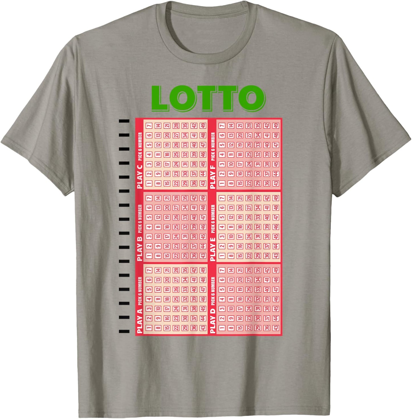 Lottery Lotto Ticket Party Halloween Costume Cosplay Winner T-Shirt - T-Shirt | Sand