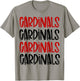 Cardinal Repeating School Spirit Red Black T-Shirt - T-Shirt | Sand