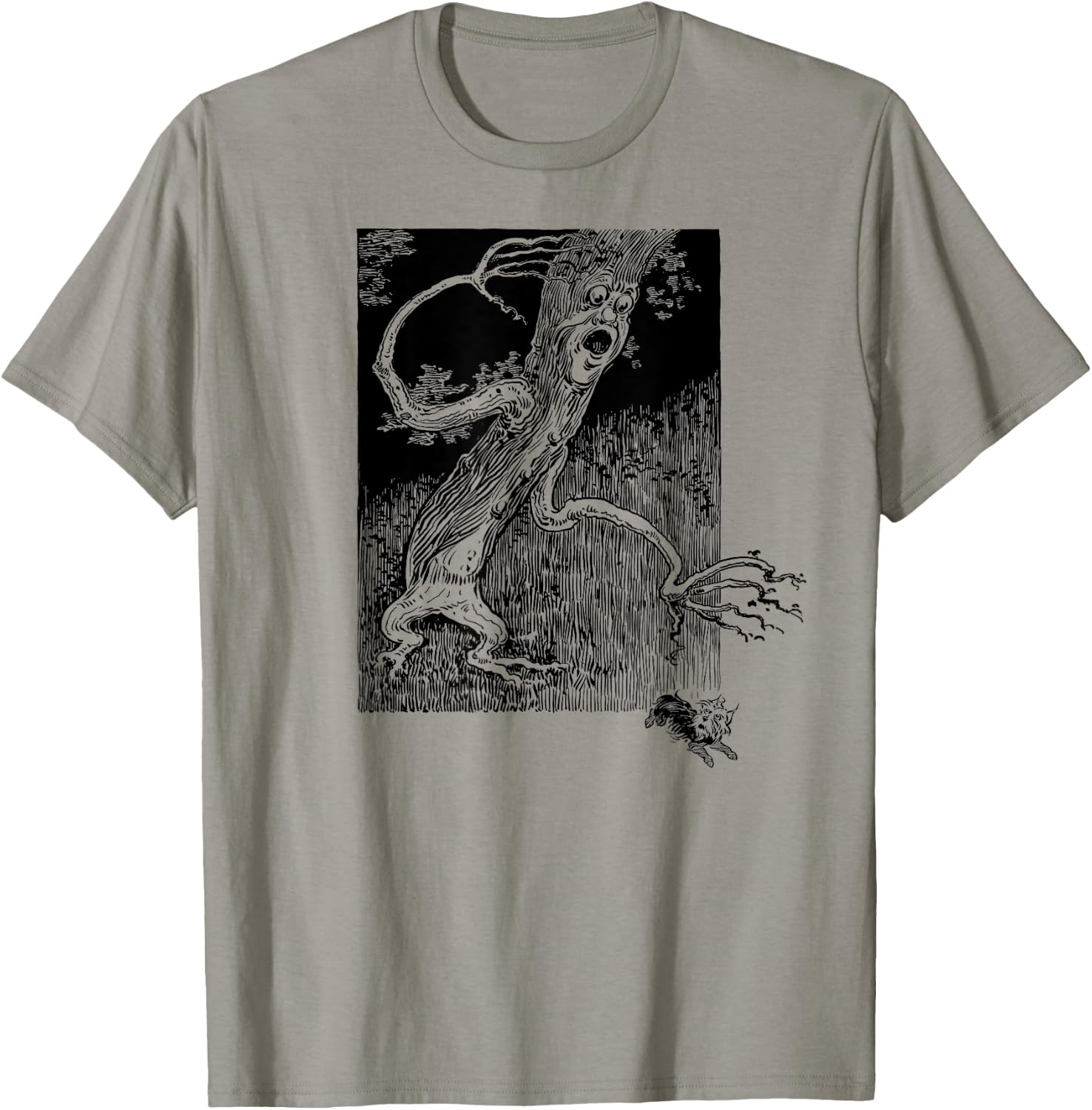 Vintage Wizard Of OZ Book Toto Dog -Fighting Tree T-Shirt - T-Shirt | Sand