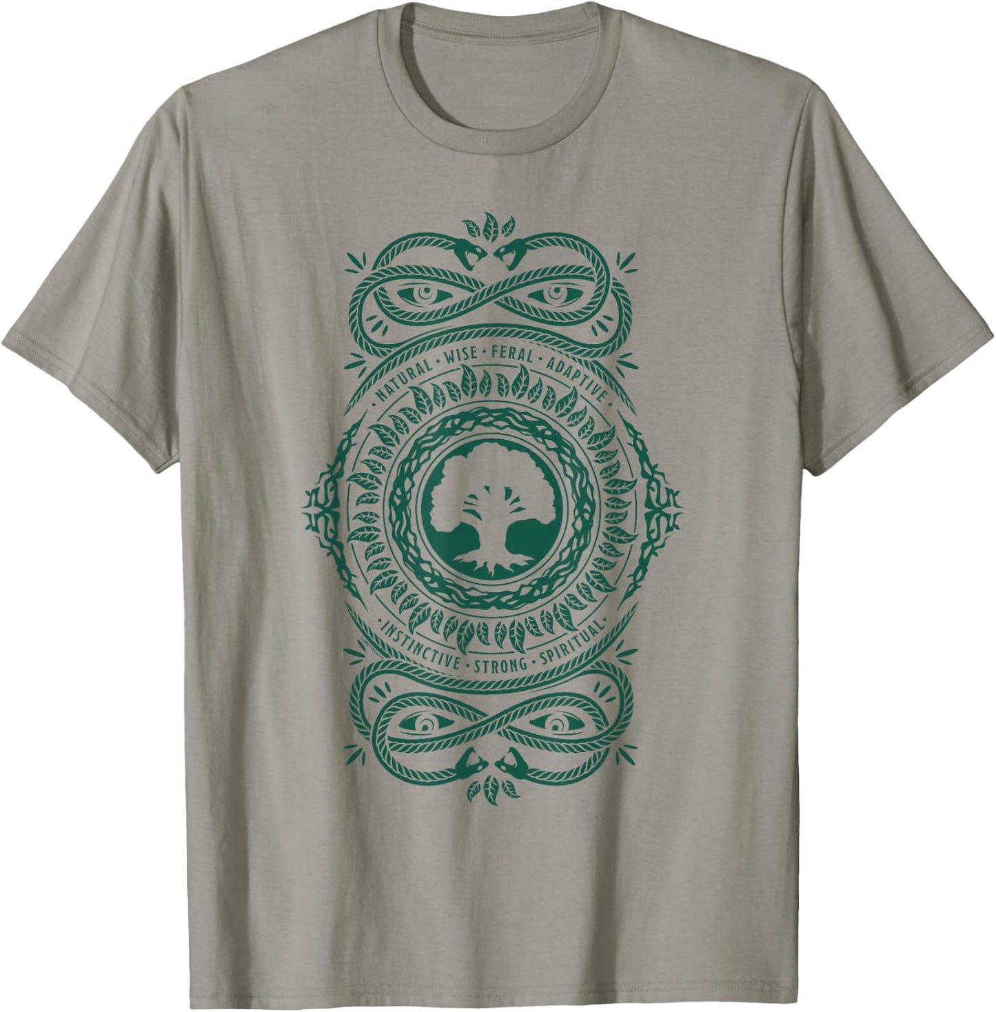 Magic: The Gathering Green Forest Mana T-Shirt - T-Shirt | Sand