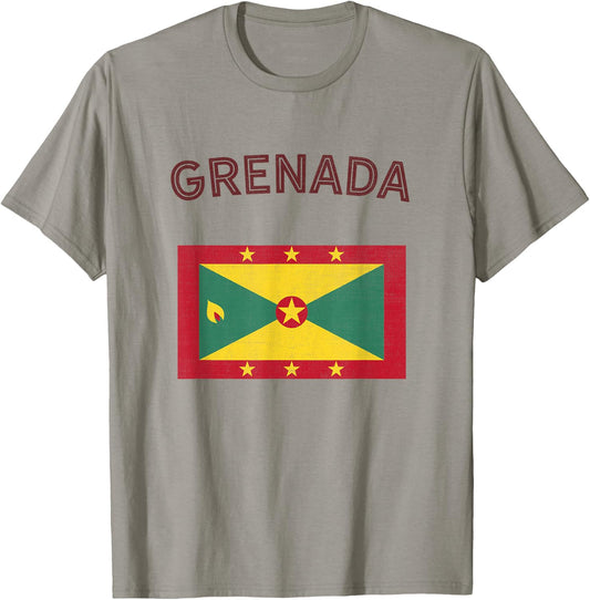 Grenada Flag T-Shirt - T-Shirt | Sand