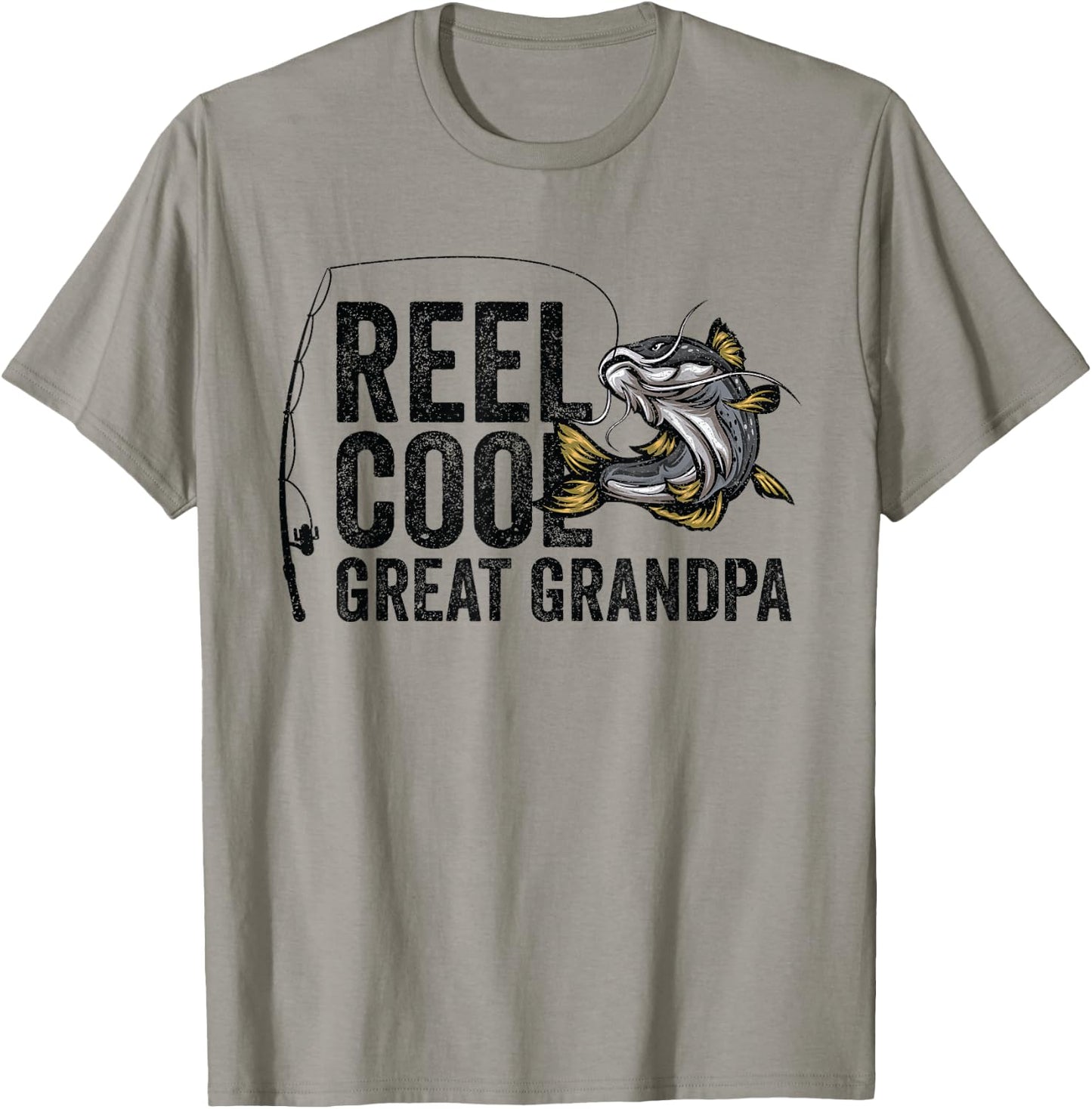 Reel Cool Great Grandpa Angling Angler Fisherman Fishing T-Shirt - T-Shirt | Sand