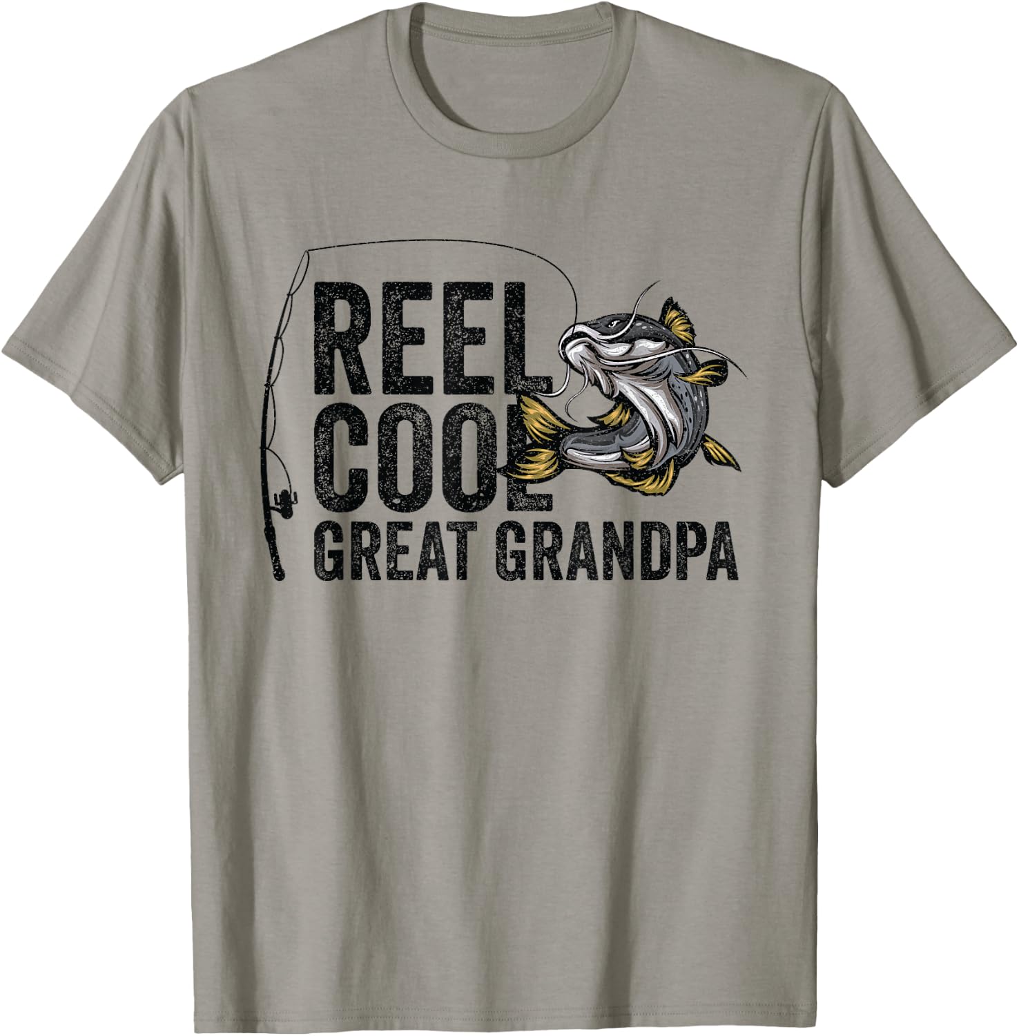 Reel Cool Great Grandpa Angling Angler Fisherman Fishing T-Shirt - T-Shirt | Sand