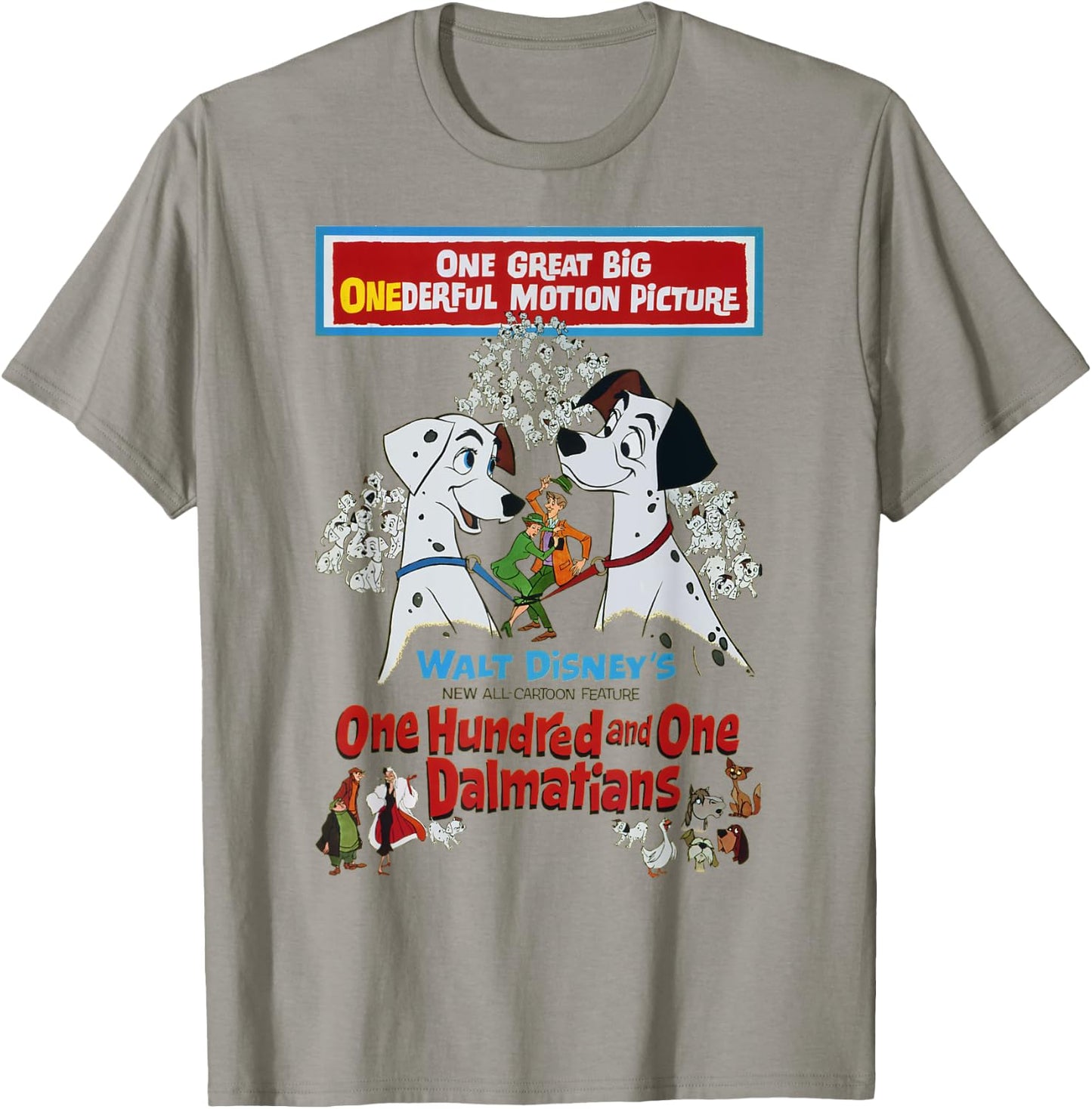 Disney 101 Dalmatians Classic Poster T-Shirt - T-Shirt | Sand