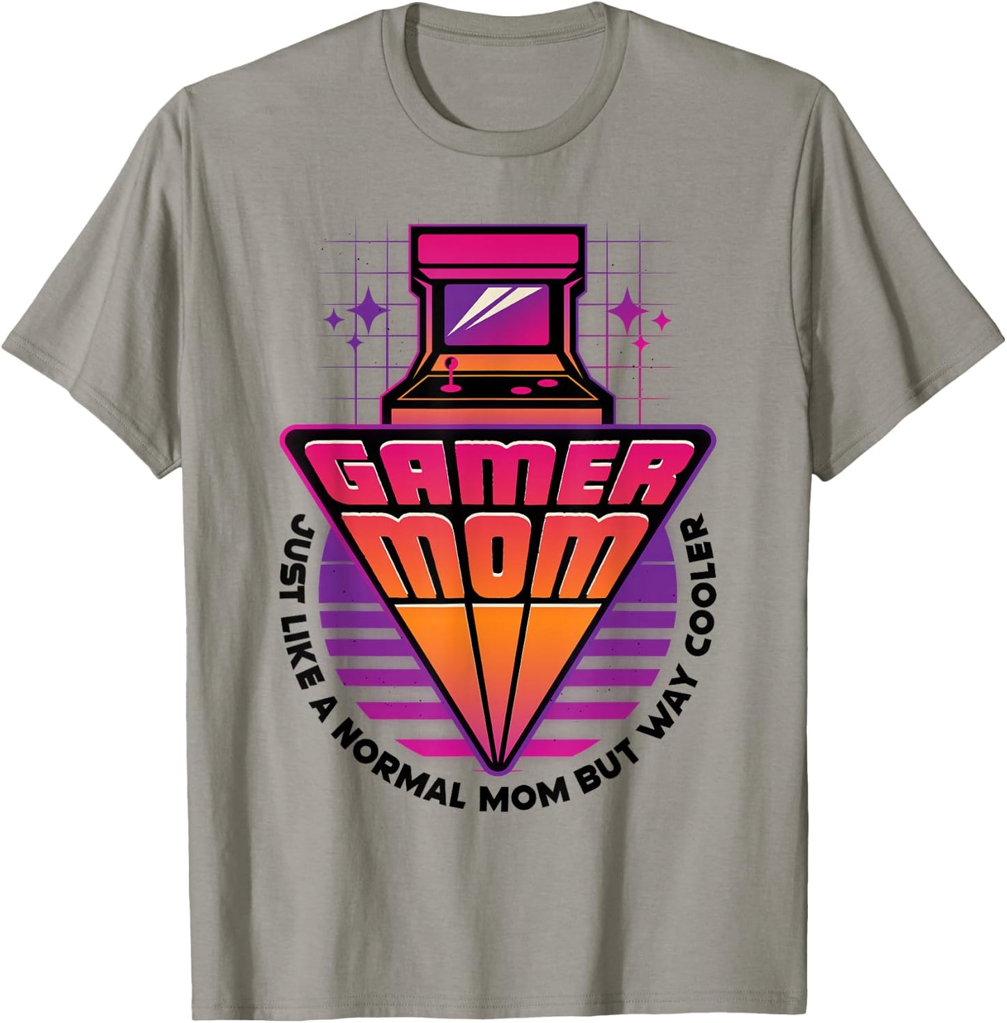 Gamer Mom Mother's Day Arcade Video Game Gaming Mommy Mama T-Shirt - T-Shirt | Sand