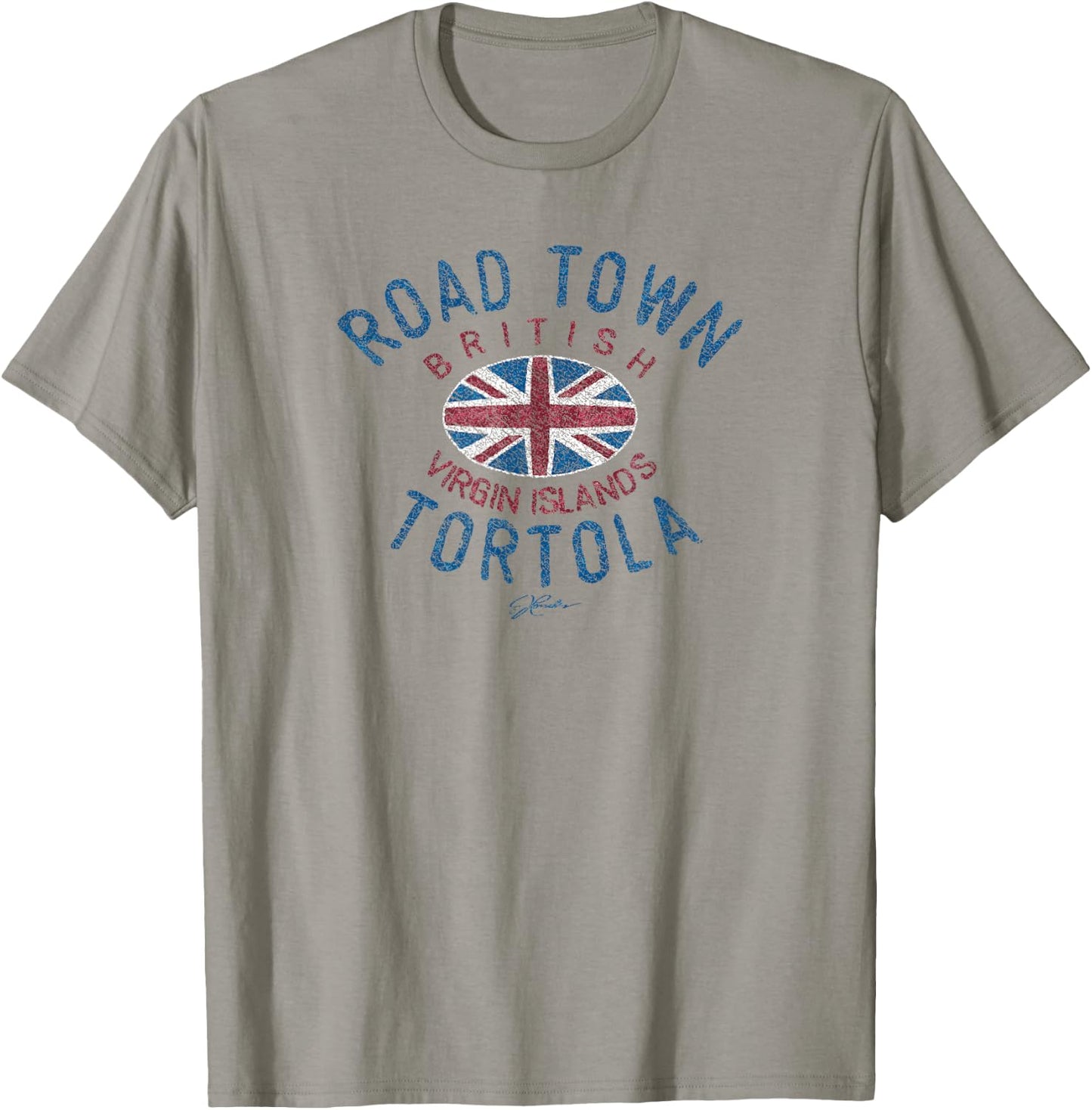 JCombs: Road Town, Tortola, BVI T-Shirt - T-Shirt | Sand