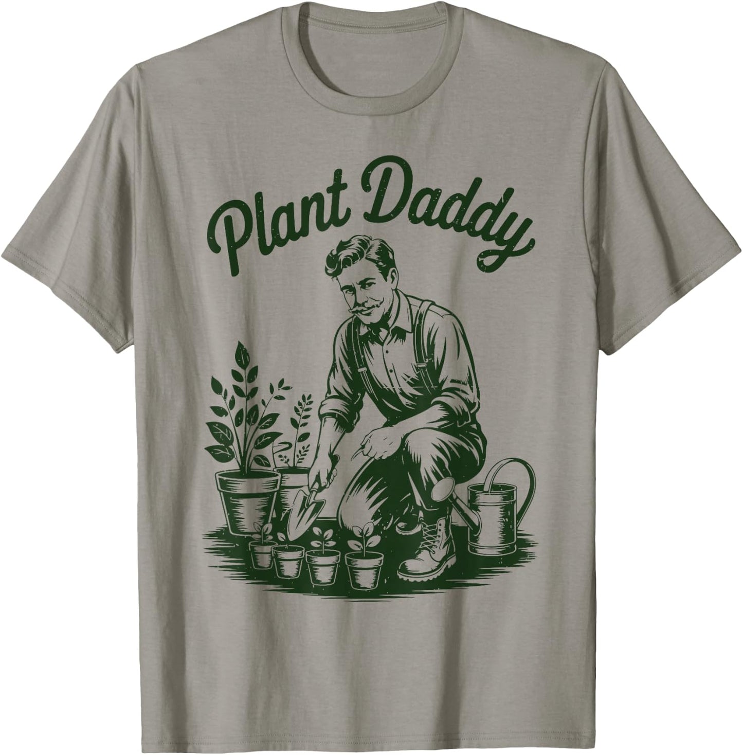 Garden Dad Father Day Gift Plant Daddy Papa Husband Gardener T-Shirt - T-Shirt | Sand