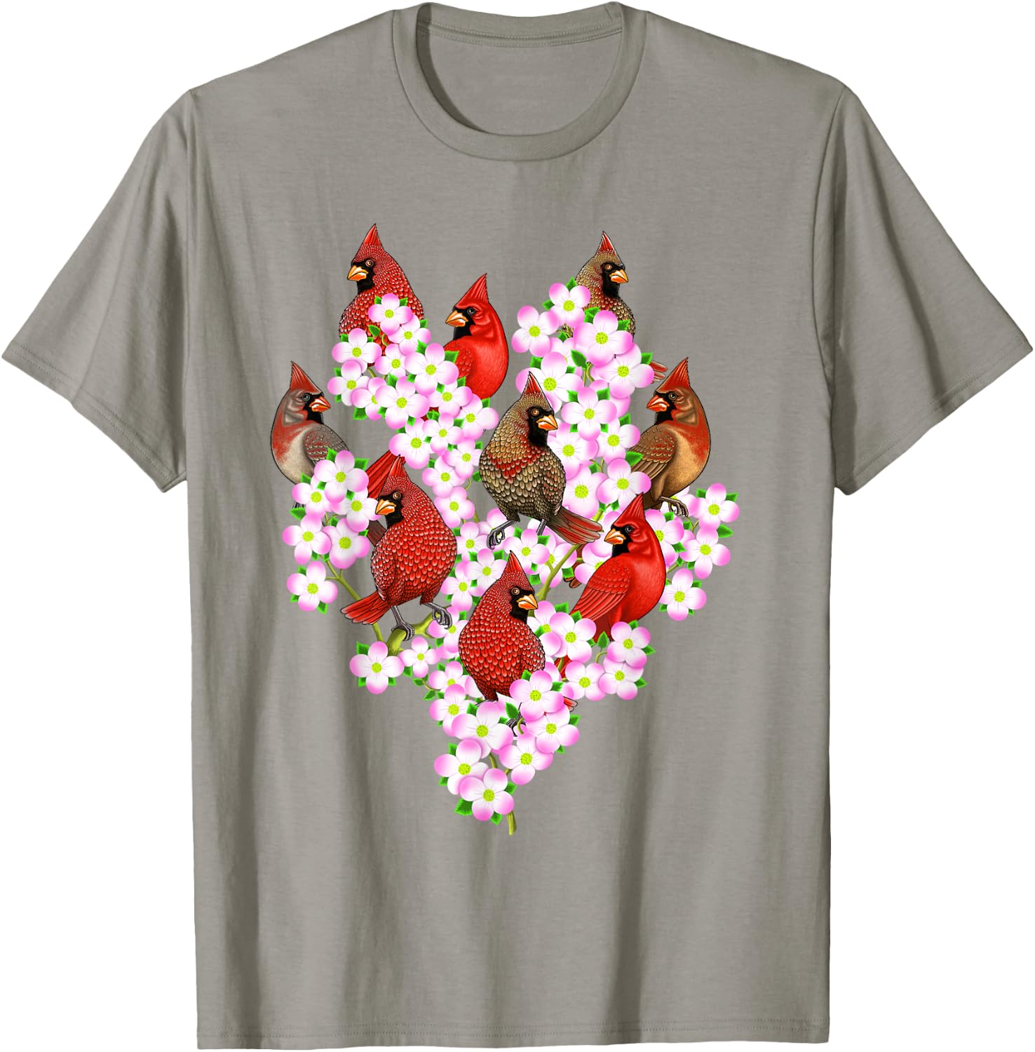 Red Cardinal Bird bird watchers T-Shirt - T-Shirt | Sand