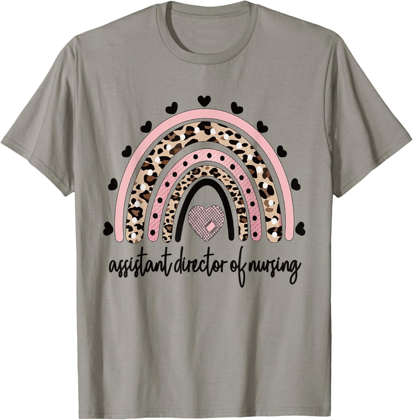 Nursing Assistant Director Of Nursing Rainbow T-Shirt - T-Shirt | Sand