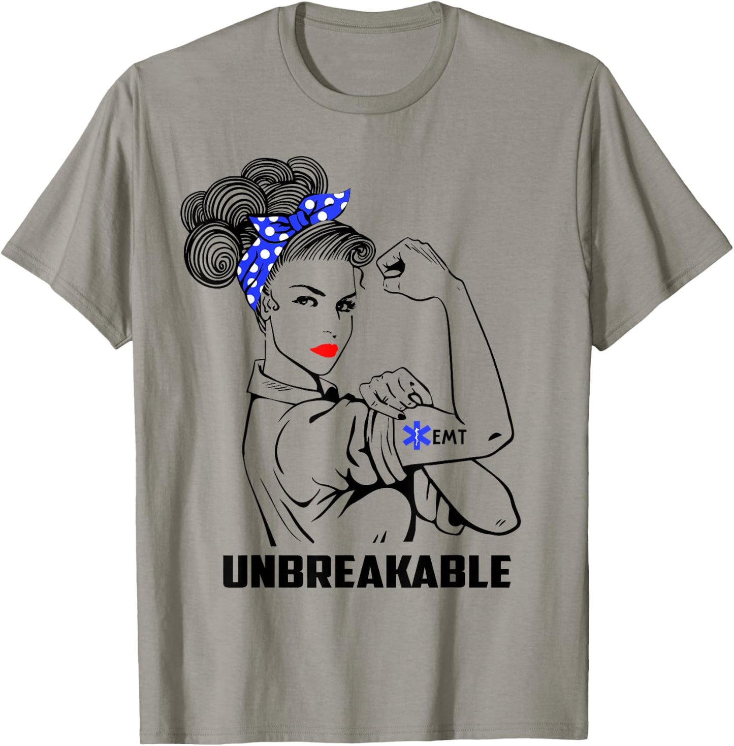 EMT Unbreakable Emergency Medical Technician EMT Gift T-Shirt - T-Shirt | Sand