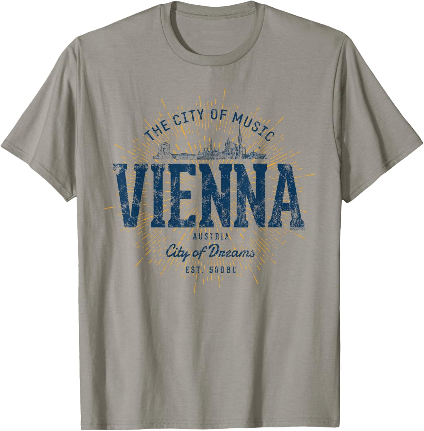 Vintage Vienna Retro T-Shirt - T-Shirt | Sand