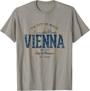 Vintage Vienna Retro T-Shirt - T-Shirt | Sand