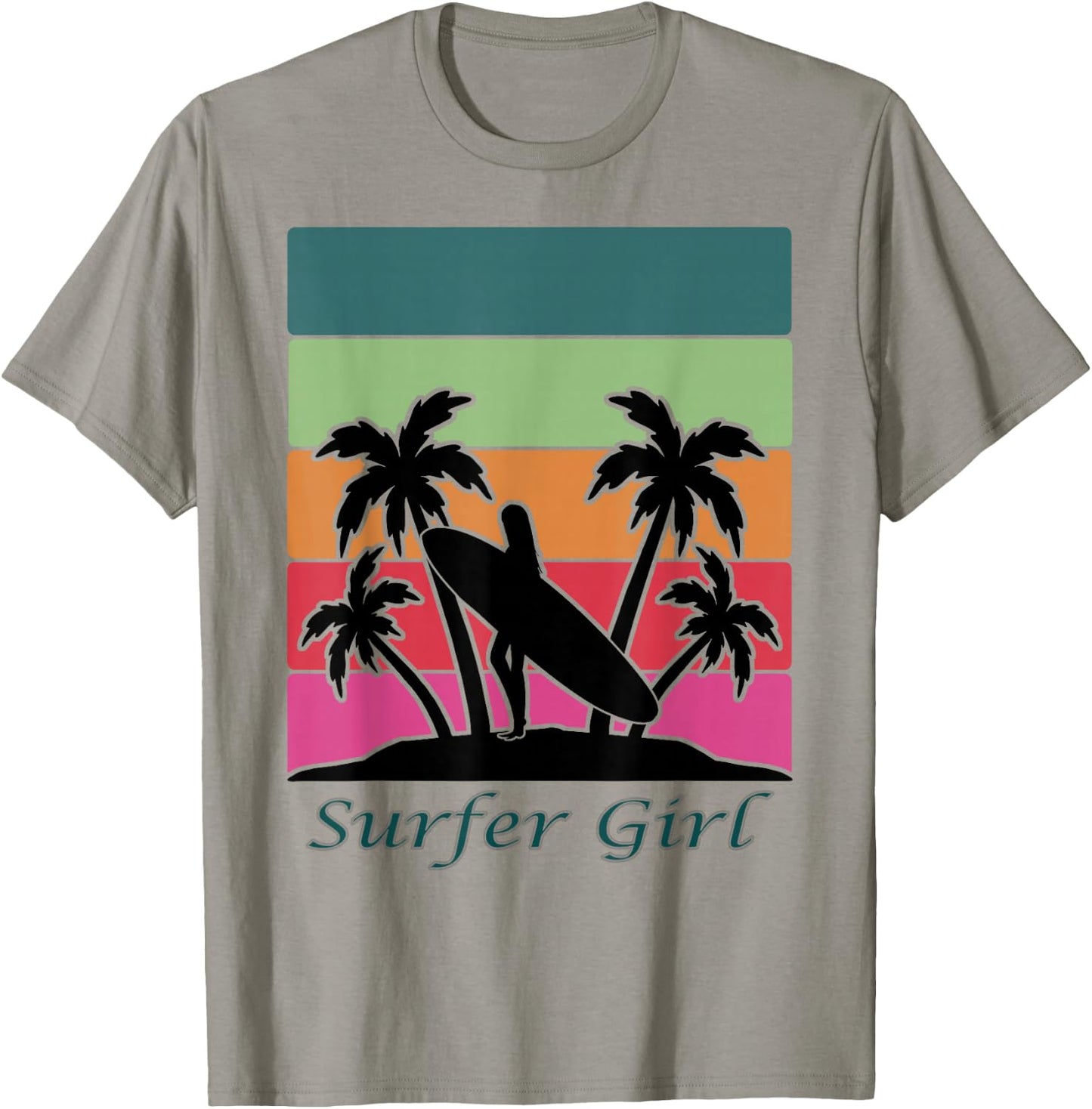 Surfer Girl, Girls Surfing T-Shirt - T-Shirt | Sand