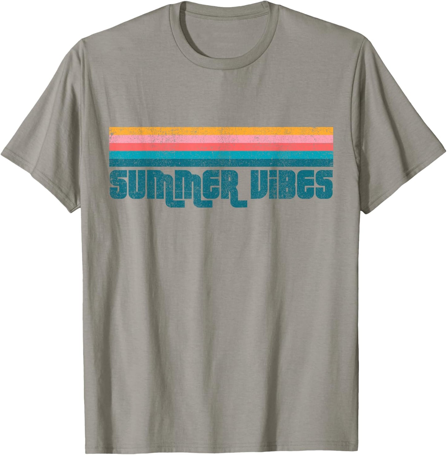 Retro Summer Vibes Beach Vacation Vintage Cute Women's Gift T-Shirt - T-Shirt | Sand