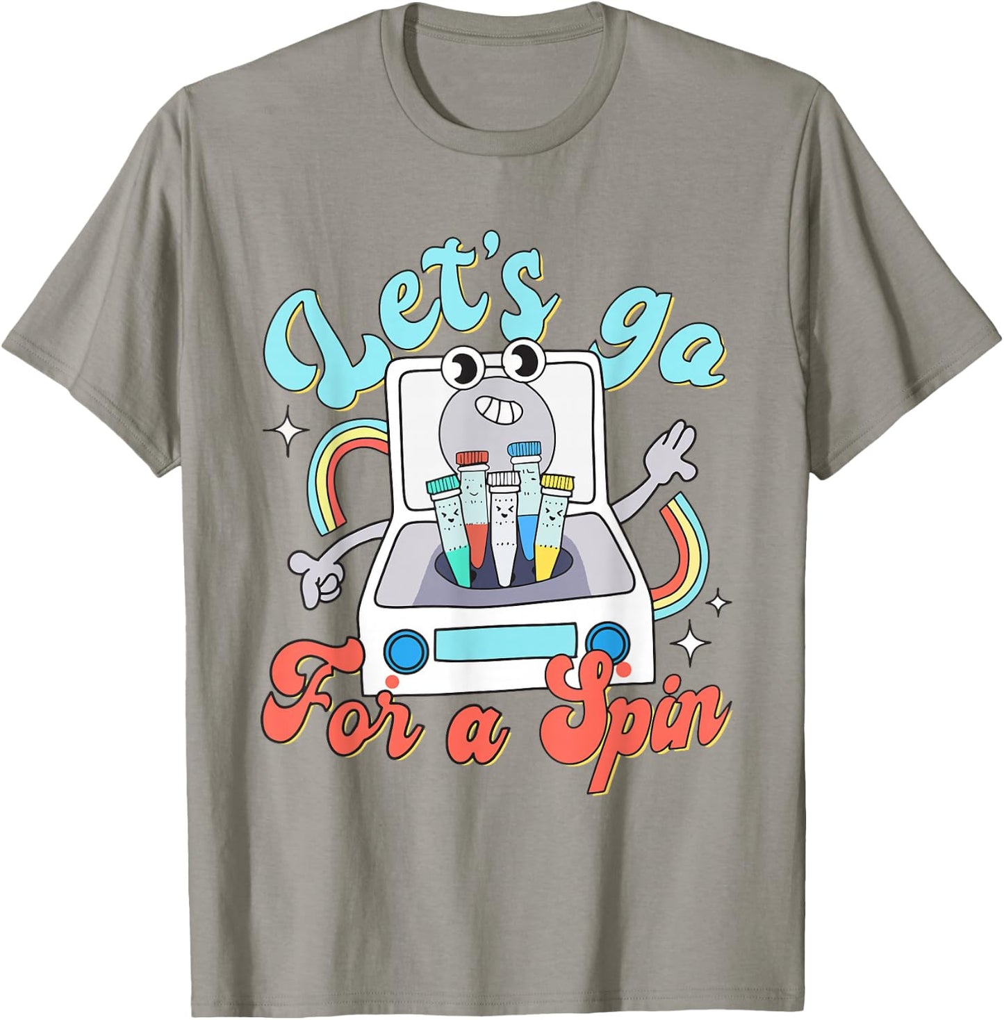 Retro Lab Scientist Centrifuge Acrylic MLS Medical Lab Week T-Shirt - T-Shirt | Sand