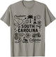 South Carolina USA State Symbols Vintage Souvenir Cute T-Shirt - T-Shirt | Sand