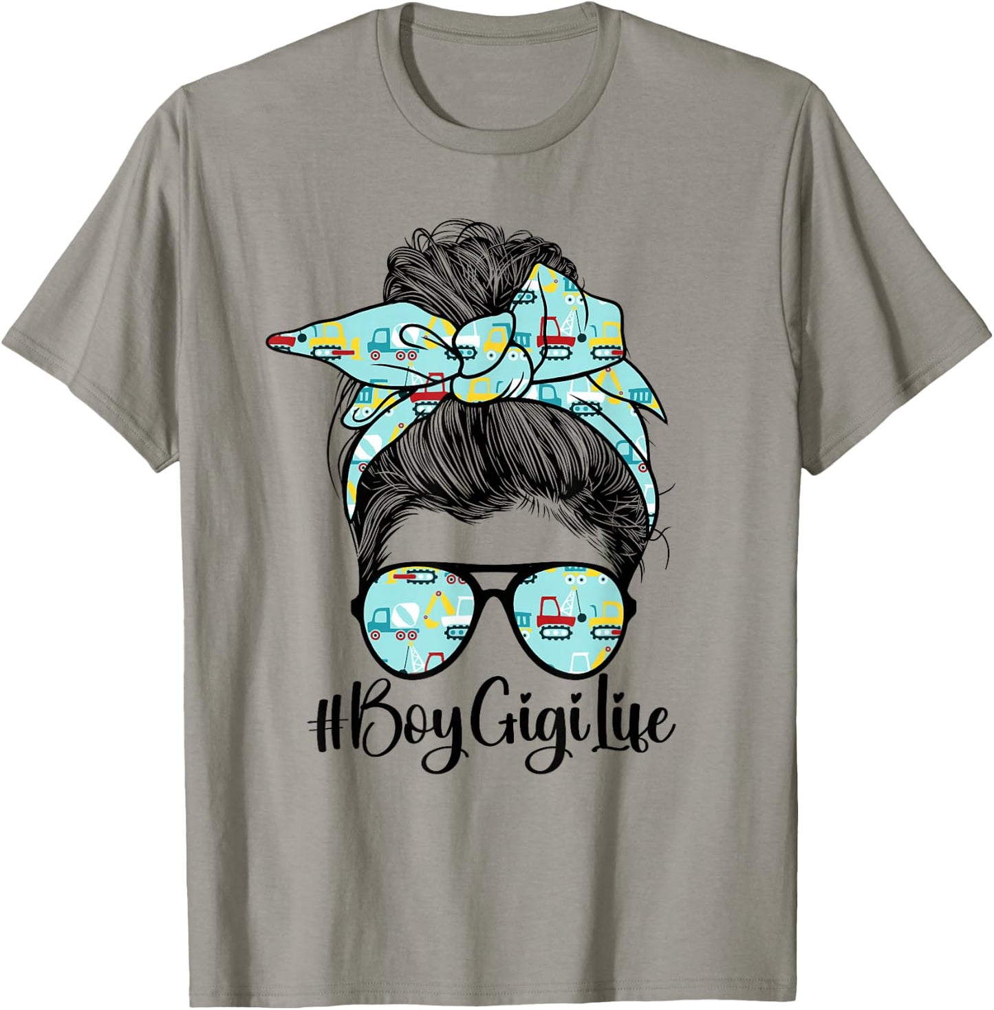 Boy Gigi Life Grandma Gigi Of Boys Gigi T-Shirt - T-Shirt | Sand