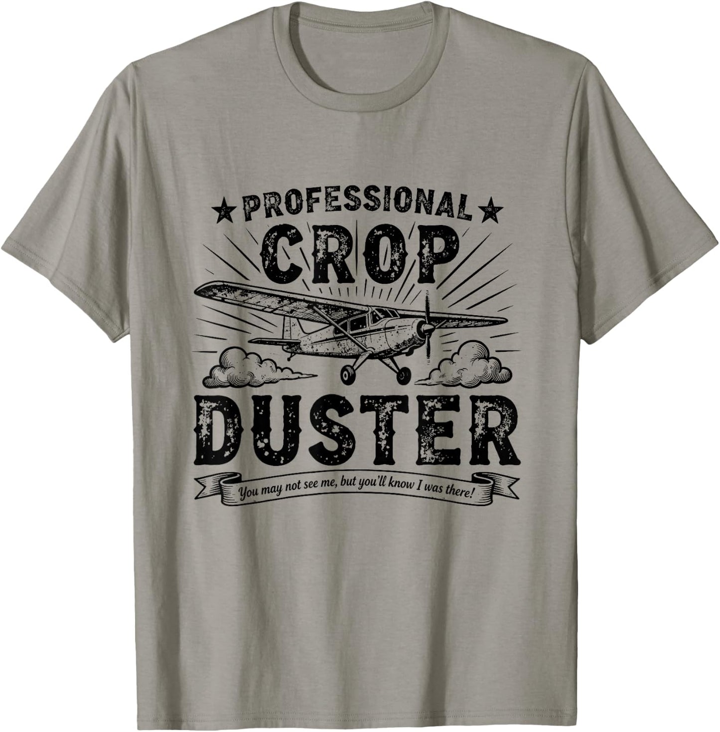 Professional Crop Duster Funny Fart Dad Husband Papa T-Shirt - T-Shirt | Sand