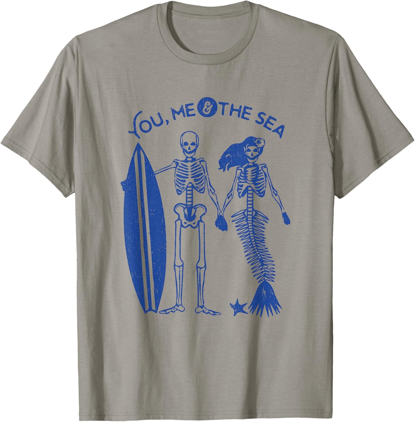Mermaid Skeleton Island Surf Skull Shirt T-Shirt - T-Shirt | Sand