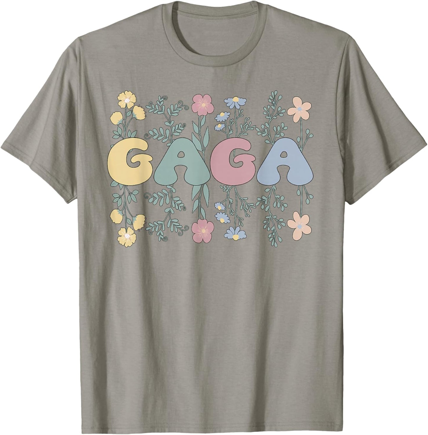 Groovy Gaga Grandmother Flowers Gaga Grandma T-Shirt - T-Shirt | Sand