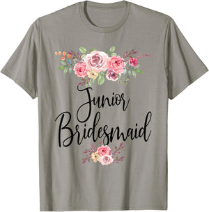 Junior Bridesmaid Wedding Bridal Party T-Shirt - T-Shirt | Sand