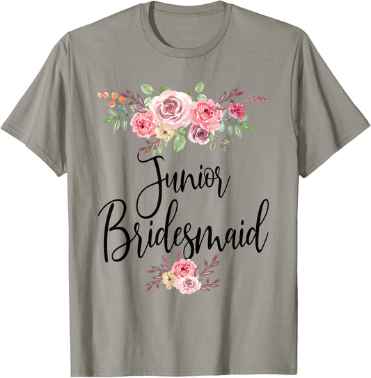 Junior Bridesmaid Wedding Bridal Party T-Shirt - T-Shirt | Sand