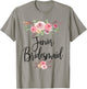 Junior Bridesmaid Wedding Bridal Party T-Shirt - T-Shirt | Sand