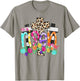 He Is Risen Leopard Cross Christian Jesus Happy Easter Day T-Shirt - T-Shirt | Sand