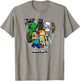 Minecraft Character Group Circle Logo T-Shirt - T-Shirt | Sand