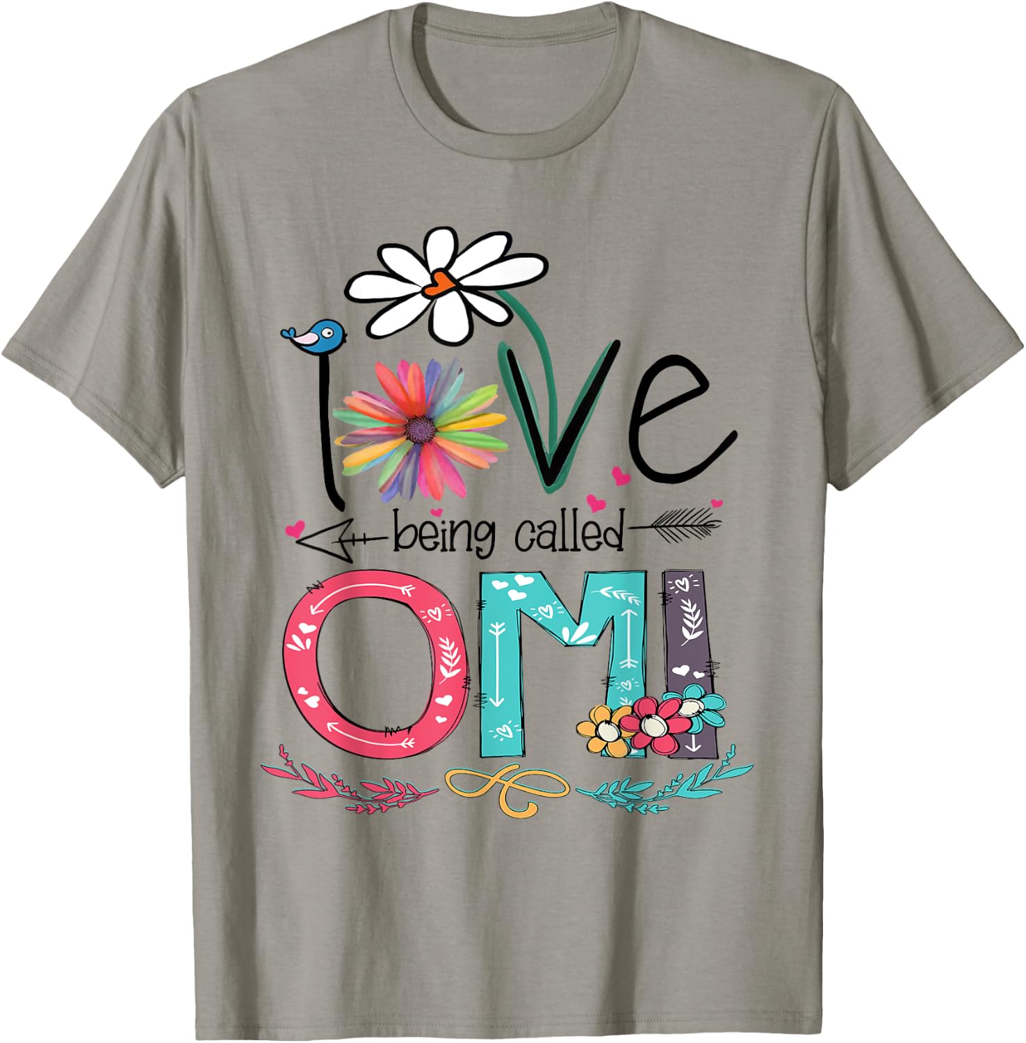 I Love Being Called Omi Sunflower Shirt T-Shirt - T-Shirt | Sand