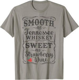Smooth as Tennessee Whiskey Funny Humour Vacation T-Shirt - T-Shirt | Sand