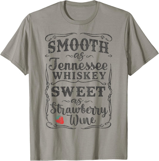 Smooth as Tennessee Whiskey Funny Humour Vacation T-Shirt - T-Shirt | Sand
