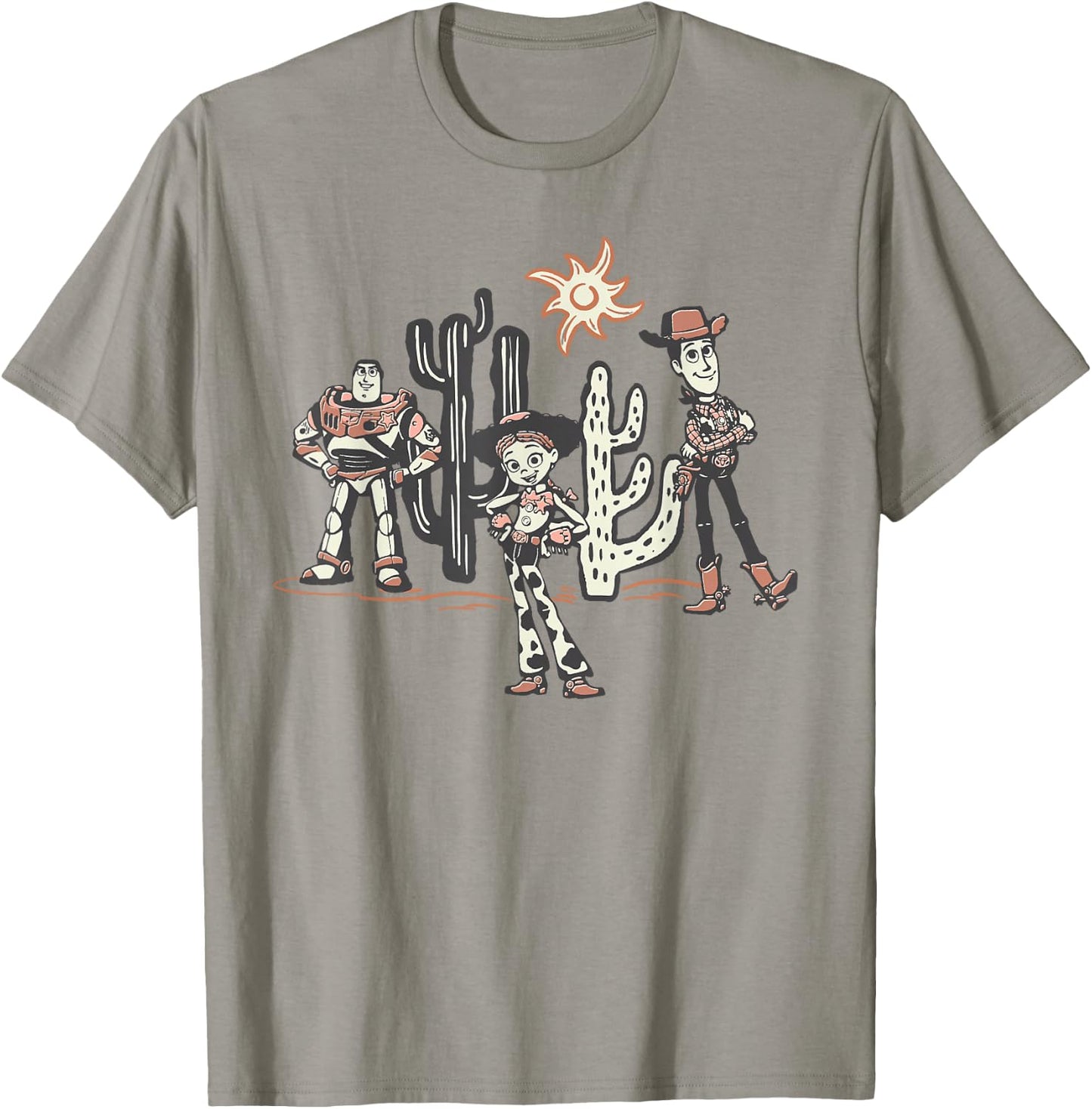 Disney and Pixar's Toy Story 5 Wild West Jessie Woody & Buzz T-Shirt - T-Shirt | Sand