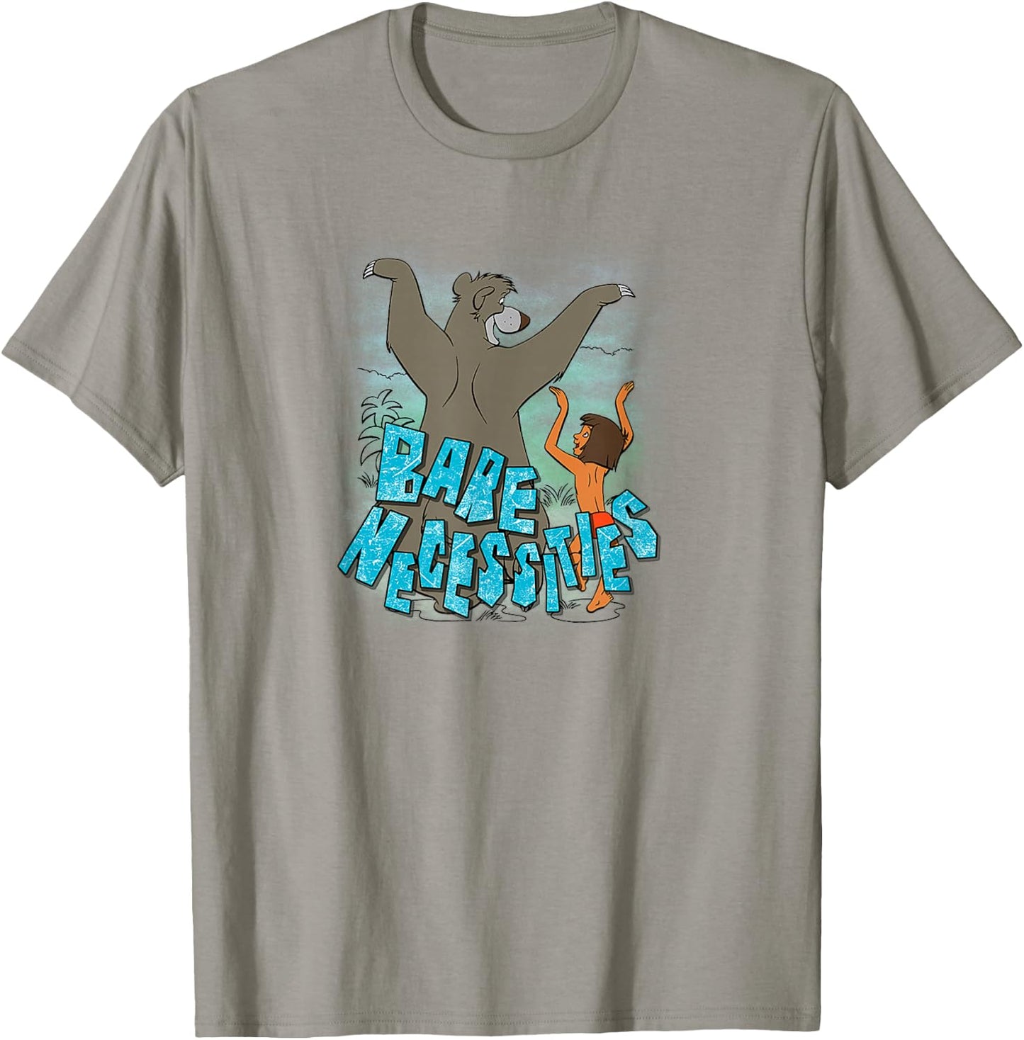 Disney The Jungle Book Mowgli & Baloo Bare Necessities T-Shirt - T-Shirt | Sand